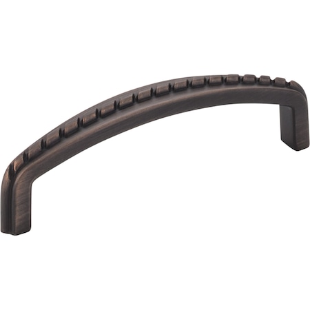 Elements 96 mm Center-to-Center Brushed Oil Rubbed Bronze Rope Detailed Cypress Cabinet Pull Z118-96DBAC